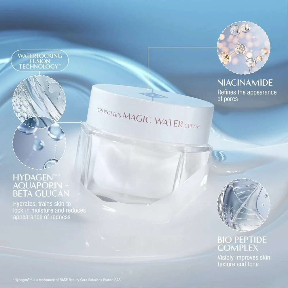 ✨ Charlotte Tilbury Charlotte’s Magic Water Cream – 0.5 oz / 15 mL ✨